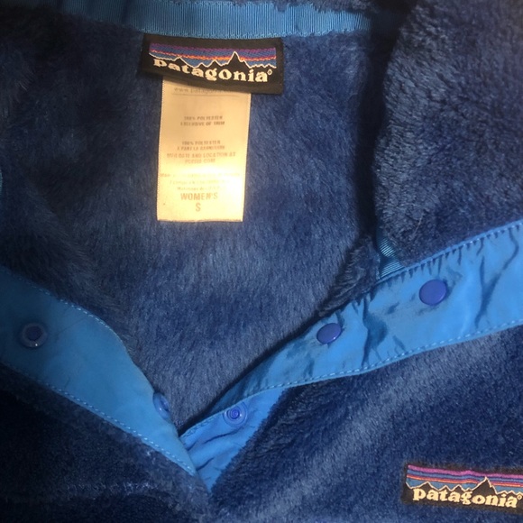 Women’s Blue Patagonia Re-tool pullover - Picture 2 of 4